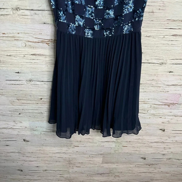 ERIN FETHERSTON Cocktail blue sparkly dress  size 6 - Picture 2 of 10